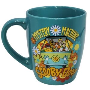 Scooby Doo Group Mystery Machine Flowers Jumbo Curved Ceramic‎ Mug 25oz